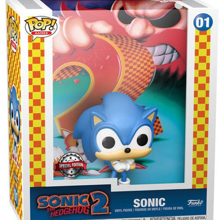 Sonic the Hedgehog 2 POP! Okładka gry Vinyl Figure Sonic Exclusive 9 cm