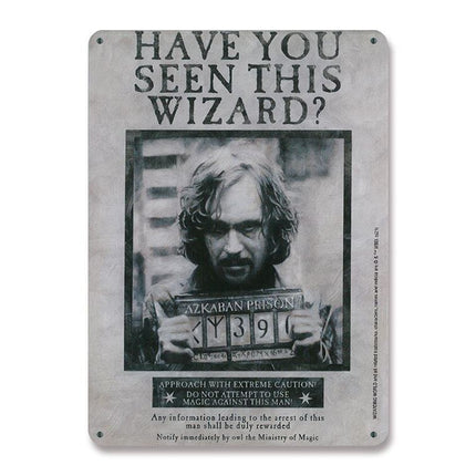 Harry Potter Tin Sign Have You Seen This Wizard 15 x 21 cm